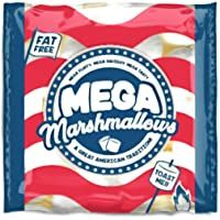Los mejores  - Mega Marshmallows - Malvaviscos americanos extragrandes para asarlos a la parrilla o en una hoguera- 550 gramos
